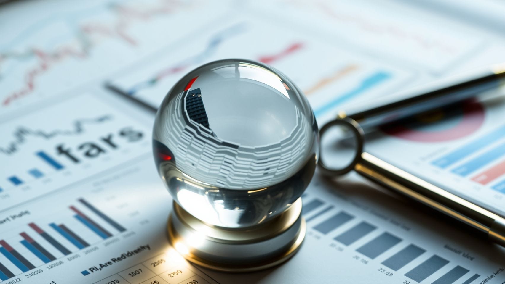 미래를 예측하는 수정구슬 이미지