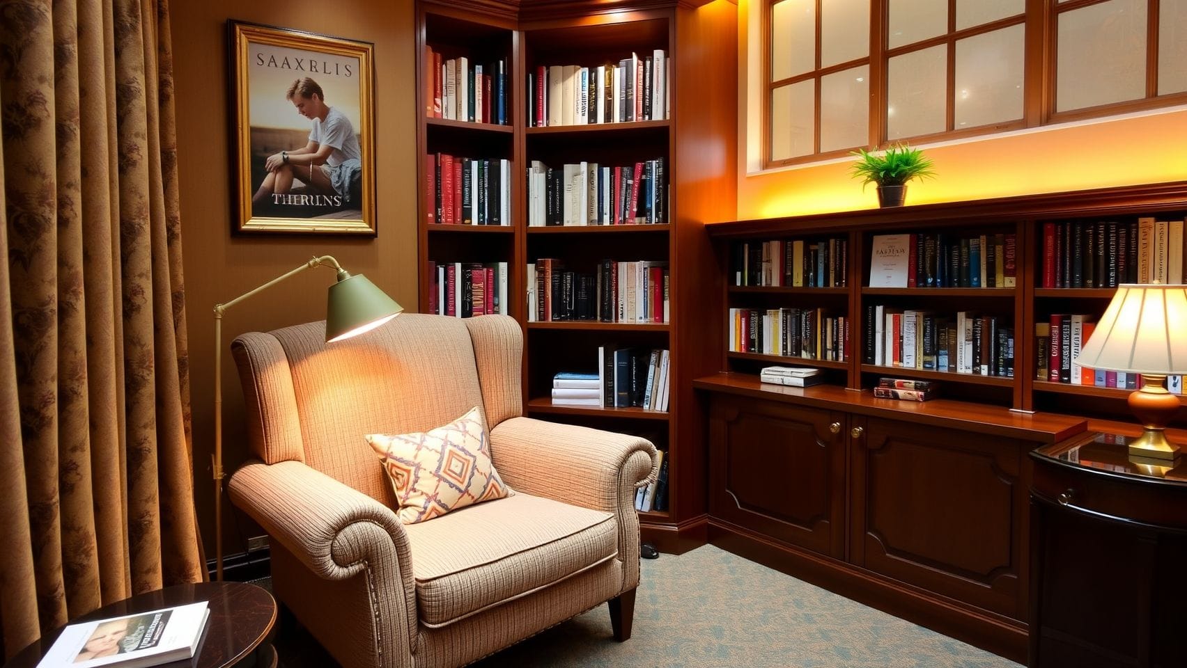 아늑하고 집중이 잘 되는 5성급 독서실을 연상시키는 이미지