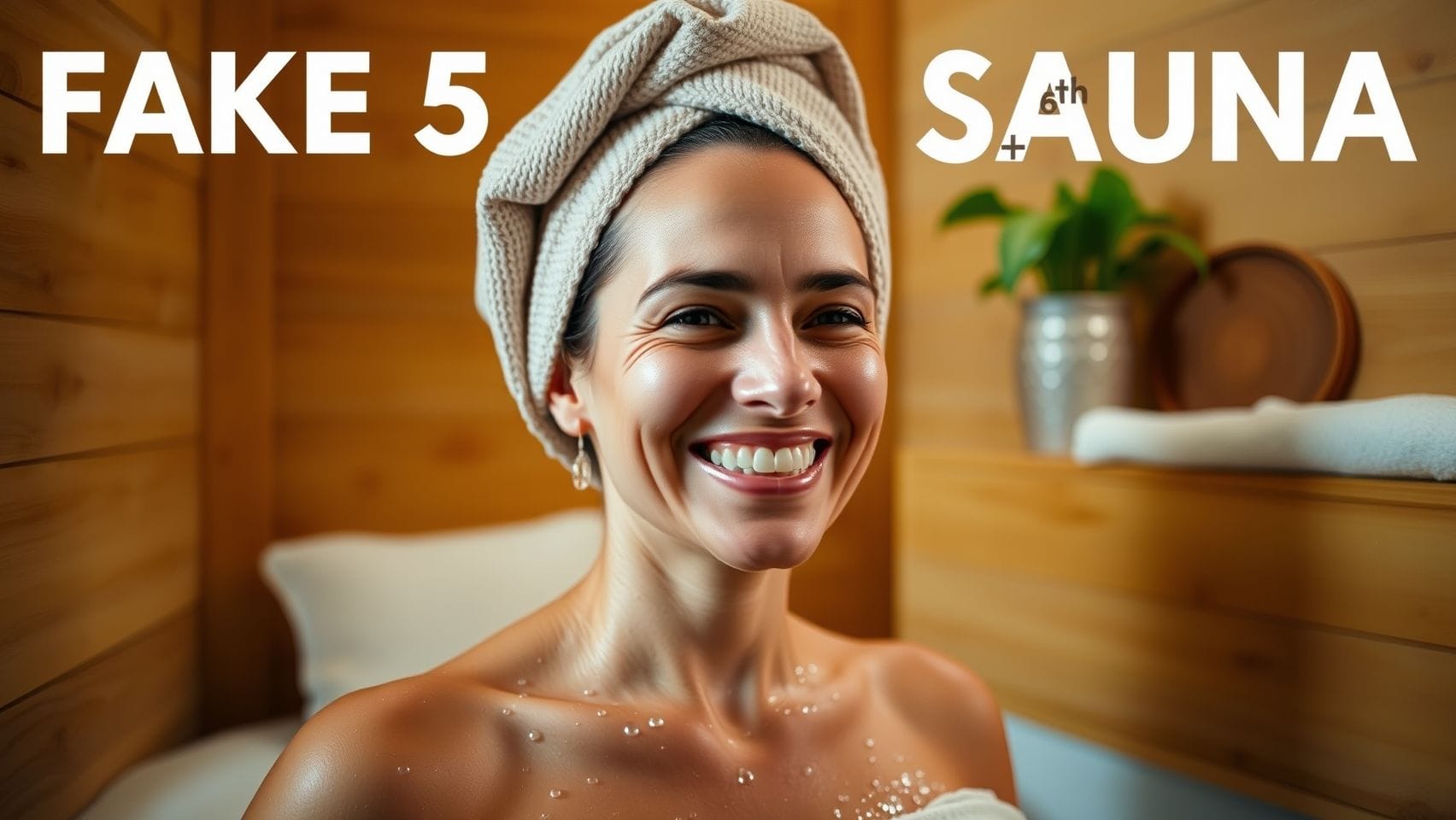 집에서 찜질방을 즐기는 여성의 모습