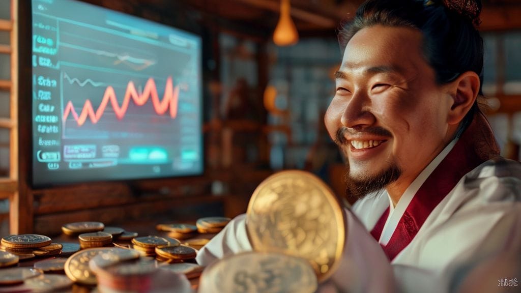 신용 점수를 관리하여 재정적 자유를 얻는 노비의 모습