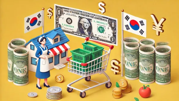 미국금리와 한국주부 상상 이미지