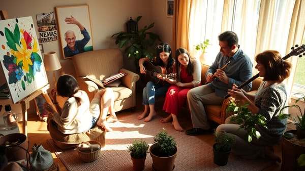 다양한 취미 활동을 즐기는 사람들의 모습