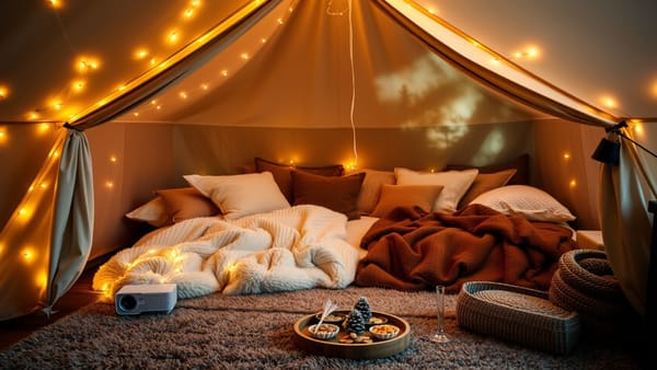집에서 즐기는 가짜 5성급 캠핑