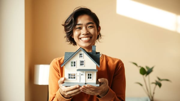 집을 들고 있는 2030세대의 모습