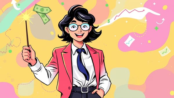 마법 지팡이를 들고 있는 MZ세대의 이미지