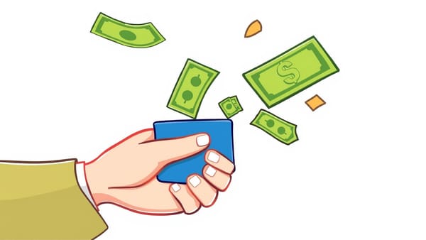 카드를 들고 있는 손