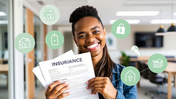 보험금 청구 서류를 들고 있는 사람의 이미지