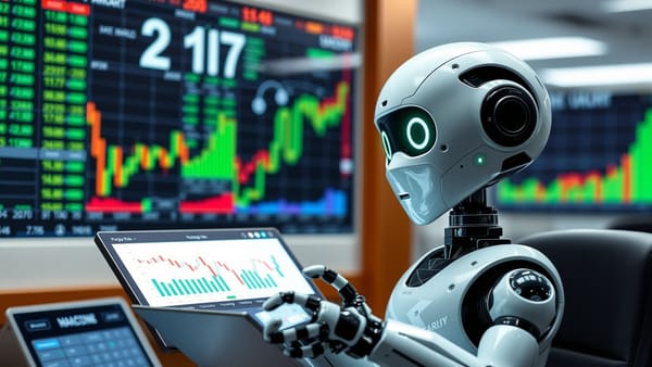 AI 주식 투자 비서가 24시간 풀가동되는 모습