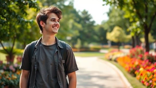 공원에서 편안하게 휴식을 취하는 MZ세대의 모습