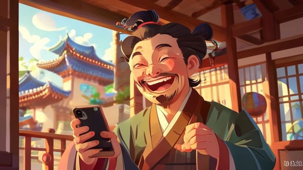 목표 달성을 위한 재테크 앱을 사용하는 노비의 모습